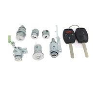 barillet de contact Compatible avec Accord 2003-2007 ensemble de serrures interrupteur d'allumage cylindre de serrure de porte 2 coques de clé(6pcs Lock-4 Button)