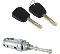 Barillet de porte avant gauche avec 2 clés compatible Citroën C2, C3 I | Complet, côté conducteur, OEM 9170.T9 9170T9 9170W9