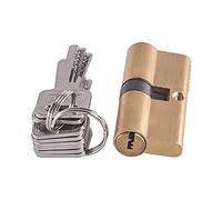 Barillet De Porte Verrouillage anti-vol de cylindre 65 70 80 90 115mm Cylindre Entrée verrou en laiton serrure porte à noyau allongé étendu 8 clés(60mmZ(30x30))