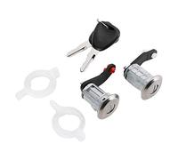 Barillet de Serrure de Porte avec Clés de Remplacement, Compatible avec Voiture 1998-2016, Kit de 2 Clés
