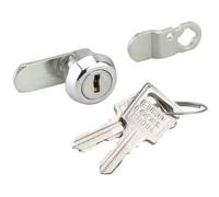 Barillet DECAYEUX pour porte arrière de boîte aux lettres - Zamack chromé - 2 clés incluses