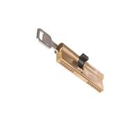 Barillet Porte D'EntréE 65mm Avec 8 Clés Pouce Tourner Euro Profil Cylindre Serrure Laiton Finition Nickel Satiné Barillet De Porte(Single cylinder)