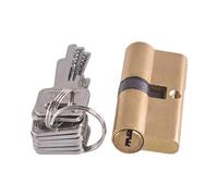 Barillet Porte d'entrée,Barillet de Serrure Noyau de serrure AB en cuivre pur, cylindre 65/70 Mm, clé antivol, porte d'entrée laiton, noyau simple(1pcs 70mm(30-40))