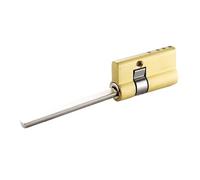 Barillet Porte d'entrée,Barillet de Serrure Noyau de serrure spécial Uso apto para cylindre automatique à empreintes digitales, noyau classe C, 2 clés(35x17 square rod)