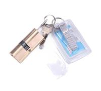 Barillet Porte D'entrée,Cylindre Serrure Cylindre de porte serrure polarisée 65 70 80 90 115mm cylindre clé AB antivol en laiton clés(95 47.5-47.5)