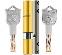 Barillet Porte D'entrée,Cylindre Serrure Verrouillage Complet De 8 Pistes Core C-Class 36 Cylindre La Dent Double Face À Lame Noyau Porte W Clés(80mm40add40)