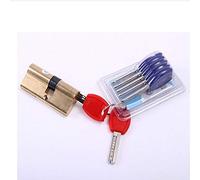 Barillet Porte D'entrée,Cylindre Serrure Verrouillage De Matériel Cylindre Porte 65-110mm AB Clé Anti-vol En Laiton La Allongée Du Noyau Prolongé(90(32.5 57.5))