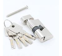 Barillet Porte D'entrée,Serrure Porte D'entrée Cylindre de porte 55 65 75 75 85 85 90 mm Sécurité Verrouillage de cuivre Cylindre intérieur Chambre à coucher Poignée de vie Poignée de vie en laiton Ve