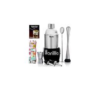 Barillio Mixology Kit de barman 8 pices en acier inoxydable avec sac Ensemble d'outils de bar avec shaker Martini, cuillre mlangeur bo