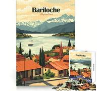 Bariloche, Argentine Puzzle Adulte Paysage 1000 pièces Détente et mémoire Idéal pour Un Moment de Calme et de réflexion Parfait pour Noël (38x26cm)
