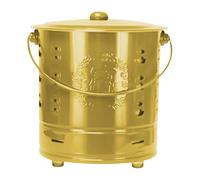 Barils de combustion pour l'extérieur, seau à papier en acier inoxydable avec couvercle - Brûleur résistant à la chaleur pour cheminées de jardin, paysagistes, feux de camp, cour, ordures, jardiniers