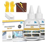 BARINOX Kit de gel dissolvant de moisissure - Nettoyant puissant 10 en 1 pour joints, machine à laver, carrelage, douche, évier de cuisine, joints de réfrigérateur, calfeutrage, salle de bain