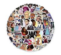 BARISC Lot de 100 autocollants musicaux Hamilton en vinyle imperméable pour ordinateur portable pour bouteilles d'eau, étui de téléphone, bagages, guitare, carnet, planificateur, skateboard,