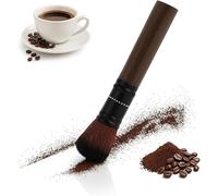 Barista - Brosse à café en ébène noir - Ergonomique et durable - Brosse de nettoyage pour moulin à café, porte-filtre et machine à expresso - Idéal pour la maison ou le café