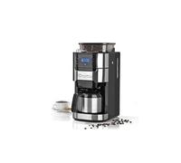 Barista cafetière à filtre avec moulin | pour jusqu à 12 tasses de café | pour grains de café et café moulu (avec verseuse isotherme), 1000 w,
