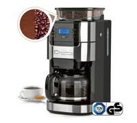 Barista Cafetière Moulin 900W Acier Inoxydable/Noir 12 Tasses Filtre Permanent