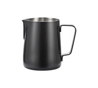 Barista Craft Pichet à mousse de lait en acier inoxydable pour expresso, latte, cappuccino Noir Taille S 100 à 900 ml