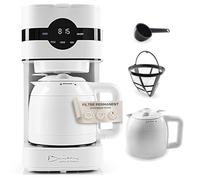 Barista Machine à café filtre avec verseuse isolante | Machine à café filtre avec écran tactile & fonction minuterie | Avec filtre permanent & 900W | Réservoir d'eau de 1,25 litre pour 8 tasses