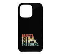 Barista Man Myth Legend Latte Art Barista Café Coque pour iPhone 13 Pro