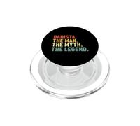 Barista Man Myth Legend Latte Art Barista Café PopSockets PopGrip pour MagSafe