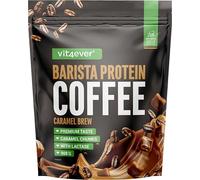 Barista Protein Coffee - Café protéiné crémeux avec jusqu'à 20 g de protéines par portion - Avec du vrai café, de la caféine, des morceaux de caramel, peu de sucre & de graisse - (908g, Caramel Brew)