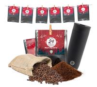 Barista Royal Calendrier de l'Avent (grains entiers) et gobelet isotherme à emporter - Anthracite - 450 ml