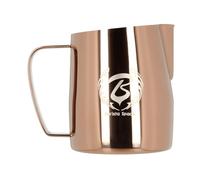 Barista Space Pot à lait en argent poli, idéal pour le latte art, avec bec verseur précis, léger et pratique, recommandé par les champions du monde. - silver Rose Golden - 350ml