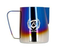 Barista Space Pot à lait en argent poli, idéal pour le latte art, avec bec verseur précis, léger et pratique, recommandé par les champions du monde. - silver Blue - 600ml