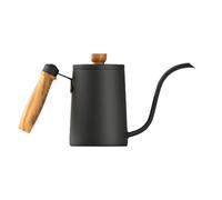 Baristas Pots De Brassage De Café Bouilloire En Acier Inoxydable Avec Poignée En Bois Résistante À La Contrôle Parfait Du Versement De Liquide Goutteur De Café À Col De Cygne En Acier