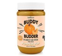 Bark Bistro Company Buddy BUDDER Pumpkin Pup Buddy Budder, beurre d'arachide 100 % naturel pour chiens, friandises saines pour chiens au beurre d'arachide, fabriquées aux États-Unis