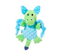 Bark Dog Toy Humber The Dragon, Plush Squeaker, Blue and Green