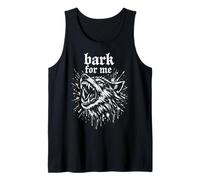 Bark for Me Blackletter Fierce Angry Dog Graphic Débardeur