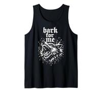 Bark for Me Blackletter Fierce Angry Dog Graphic Débardeur