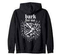 Bark for Me Blackletter Fierce Angry Dog Graphic Sweat à Capuche