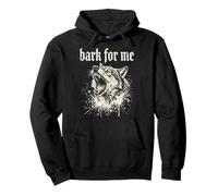 Bark for Me Blackletter Fierce Angry Dog Graphic Sweat à Capuche
