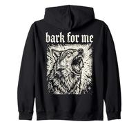 Bark for Me Blackletter Fierce Angry Dog Graphic Sweat à Capuche