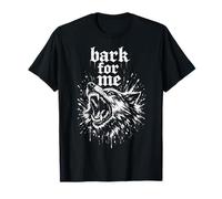 Bark for Me Blackletter Fierce Angry Dog Graphic T-Shirt