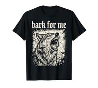 Bark for Me Blackletter Fierce Angry Dog Graphic T-Shirt