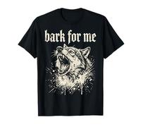 Bark for Me Blackletter Fierce Angry Dog Graphic T-Shirt