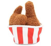 Bark Jouet interactif 2 en 1 en Peluche pour Chien, Jouet à démonter pour révéler, Jouet couineur Stimulant, en Forme de Sceau de Poulet Frit (Bucket o' Fried Licken)