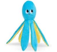 Bark Otto Otto Plush Dog Toy,Blue and Yellow