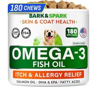 BARK&SPARK Oméga 3 pour chiens - Huile de saumon 180 carats