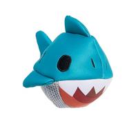 Bark Super Chewer Great White Dwight Shark Dog Toy, Blue and White, Large