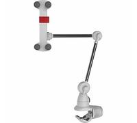 Barkan Mounting Systems T580 Support Passif pour Mobile/Smartphone et Tablette (4"-12") Blanc, Pliable, Réglable en Hauteur et Largeur, Intérieur, Clamp