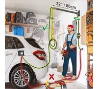 Barkan Support mural pour câble de chargeur de voiture 80 cm