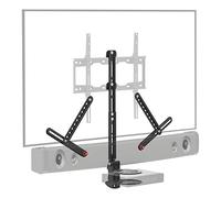 Barkan Support pour Barre de Son Universel & étagère média, pour Montage au-Dessus ou au-Dessous du TV, pour 13-80 Pouces TV, Comprend Un kit de matériel, Poids Max. 6.5Kg