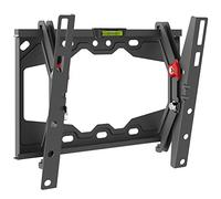 Barkan Support TV Mural pour écrans 13-43 Pouces, Inclinable, Plats & incurvés ecran, Poids Max. 40Kg, Serrure Automatique brevetée, pour LED OLED LCD, jusqu'à VESA 200x200