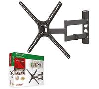 Barkan Support TV Mural pour écrans 13-65 Pouces, Inclinable et orientable, Mouvement Complet, Plats & incurvés ecran, Poids Max. 40Kg, Breveté, pour LED OLED LCD, jusqu'à VESA 400x400