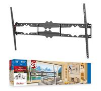 Barkan Support TV Mural pour écrans 55-115 Pouces, Inclinable, Poids Max. 120Kg, Breveté, pour LED OLED LCD, jusqu'à VESA 1200X600