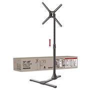 Barkan Support TV Pied pour écrans 13-65 Pouces, Inclinable,Support de Télévision Haut Réglable en Hauteur jusqu'à 36 kg, Meuble, Fini lustré, pour LED OLED LCD, jusqu'à VESA 400x400mm